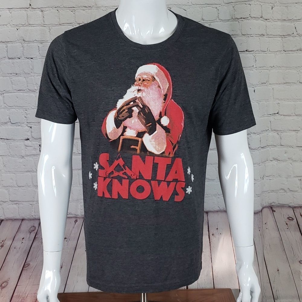 Ranger Up Size Large Short Sleeve Shirt Santa Knows